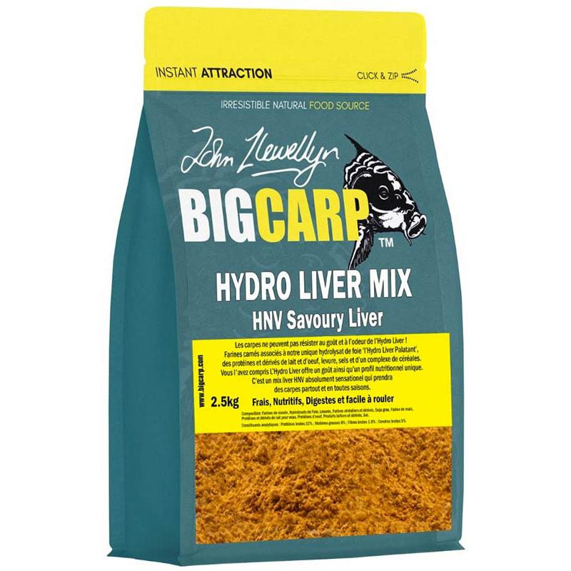 Équipement pratique - MIX à Bouillette BIG Carp Hydro Liver MIX - 2.5