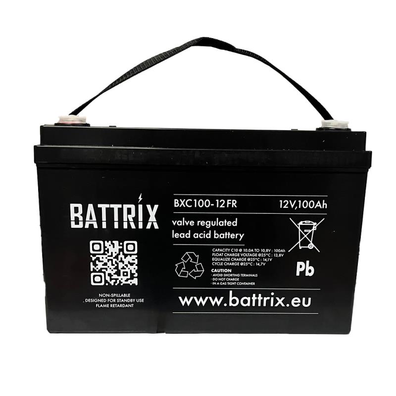 Équipement pratique - Batterie Étanche Battrix Cyclic 12V 100AH pour Moteur