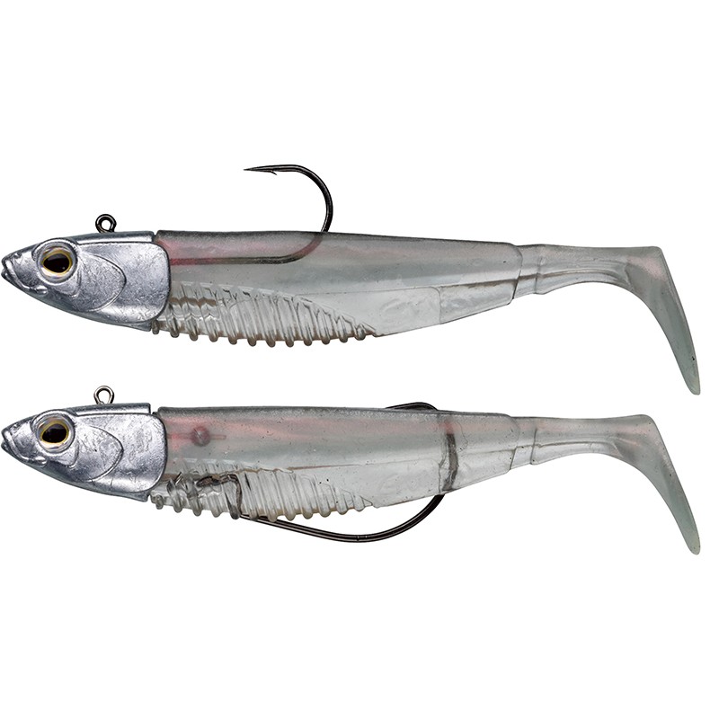 Pour vos sorties - KIT Leurre Souple Armé Gunki G'bump SWM 95 Ready Pack - 14.5CM - PAR 2 - Ghost Sprat - 2 - N°2/0 - 9.5 - 22 - 14