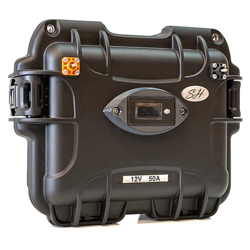 Choix du pêcheur - Batterie Lithium LIFEPO4 SH Lithium Gamme LIFEPO4 - 12V50AH + Chargeur - 6.3 - Sortie Moteur Uniquement - 12 - 50