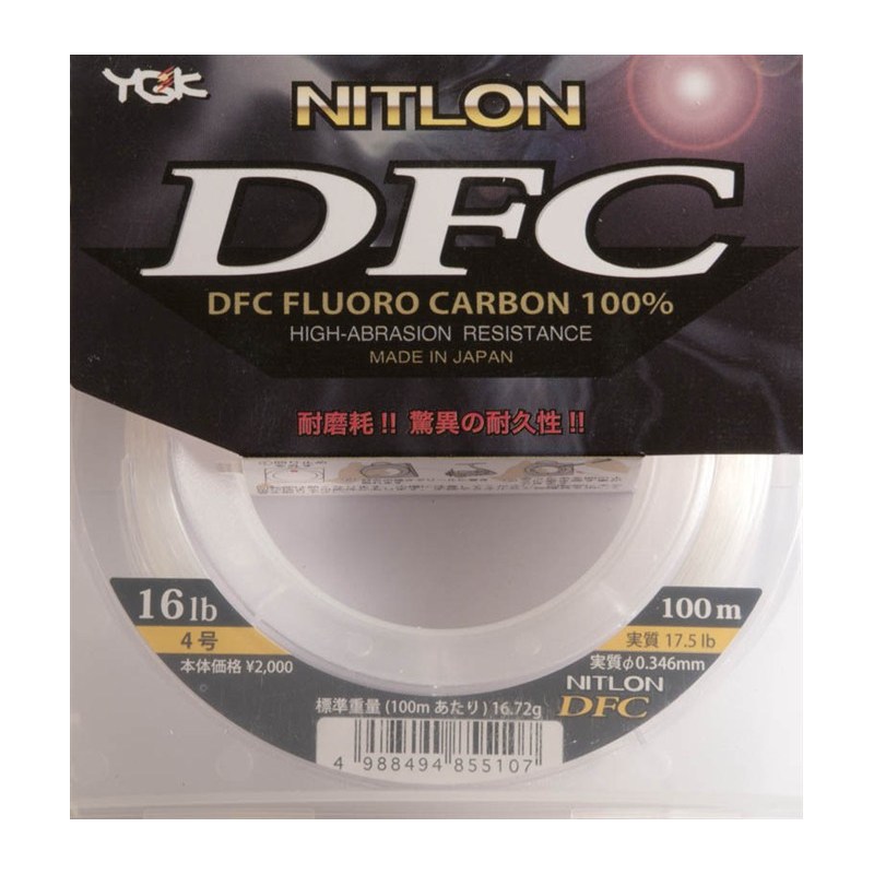 Pour vos sorties - Fluorocarbone YGK Nitlon DFC - 50 a 100M - 18.1/100 - 100 - 4