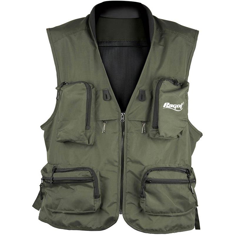 Essentiel pêche - Gilet de Pêche Ragot Lancer Mouche TOC - Kaki - M