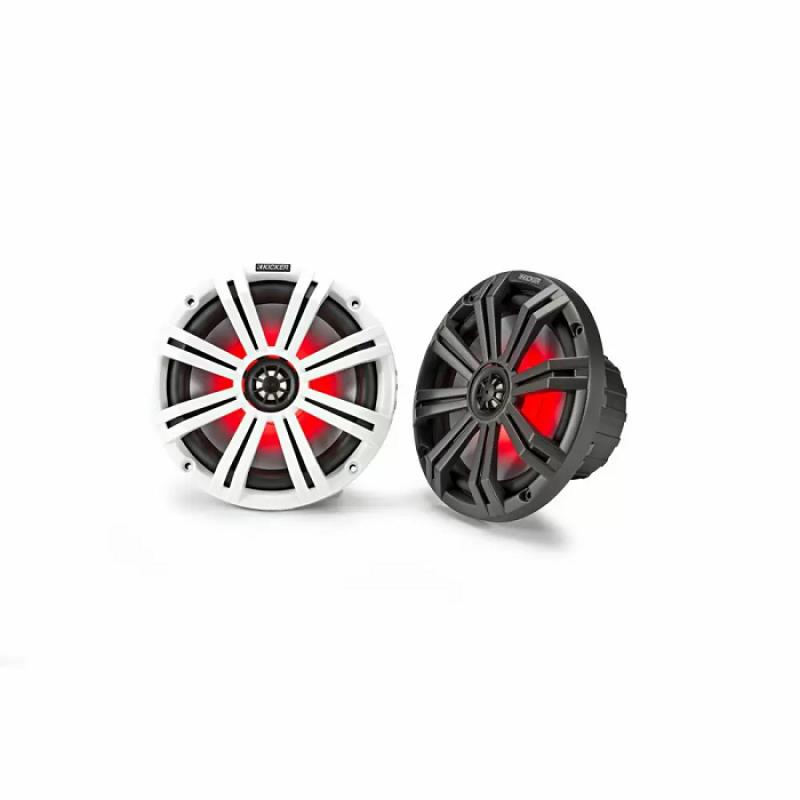 Choix du pêcheur - Paire Haut - Parleurs 8'' Kicker avec Grilles Blanches et Noires
