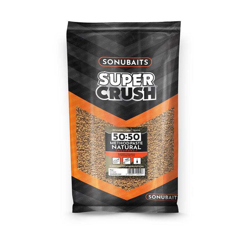 Pour vos sorties - Amorce Sonubaits Super Crush 50:50 Method AND Paste Natural - Natural - 2 - 50:50 - 4 - 3