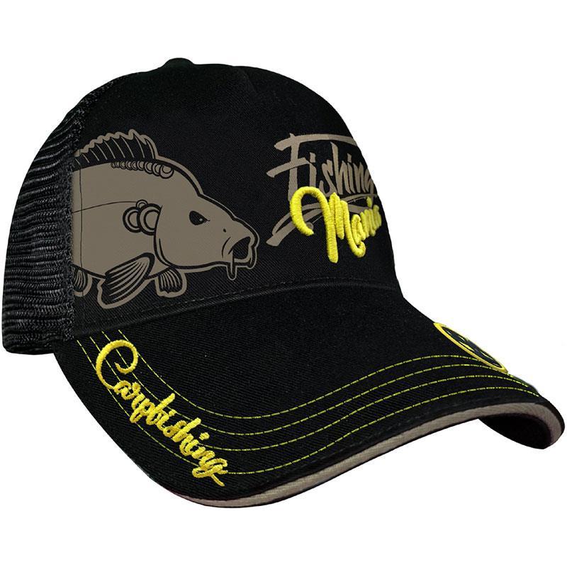 Sélection pêche - Casquette Homme HOT Spot Design CAP Carpfishing Mania - Noir - Unique
