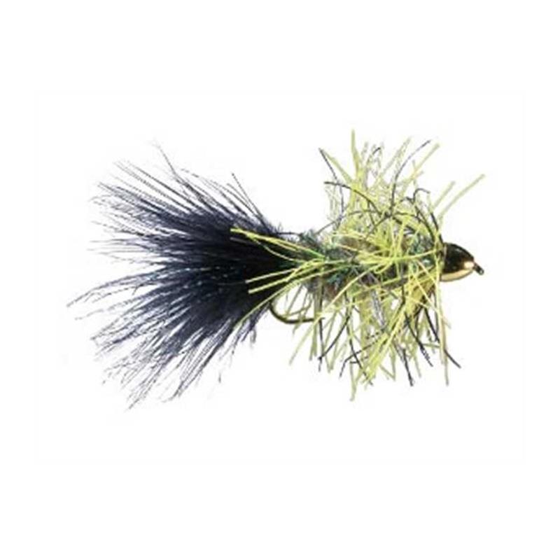 Équipement pratique - Mouche TOF Noyées Trina Conehead Rubber Bugger - Noir - 1 - N°6