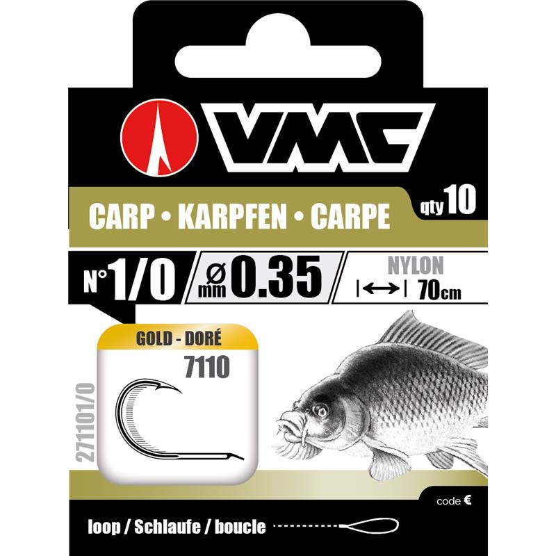 Pour vos sorties - Hameçon Monté VMC Carp GO - 10 - 30/100 - N°1 - 70