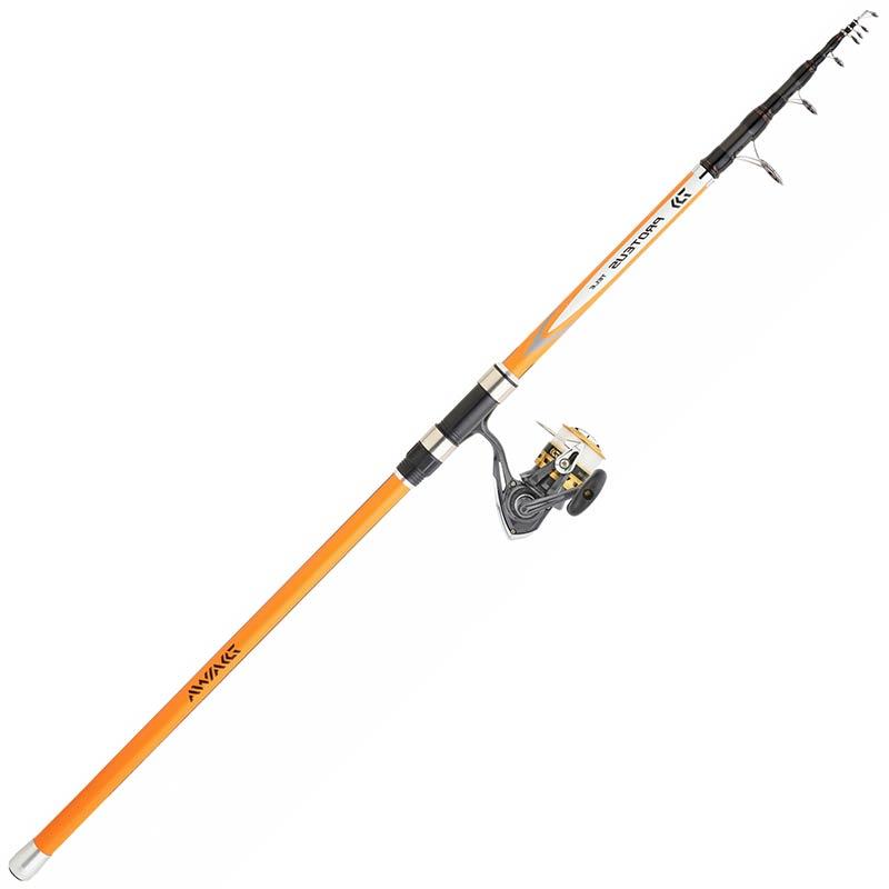 Pour vos sorties - Ensemble Surf Daiwa SET Tele Surf 07 - 4000 - 5 - 200M - 40/100 - 6 - 111 - 50 - 120 - 90 - NC - 390 - 1047