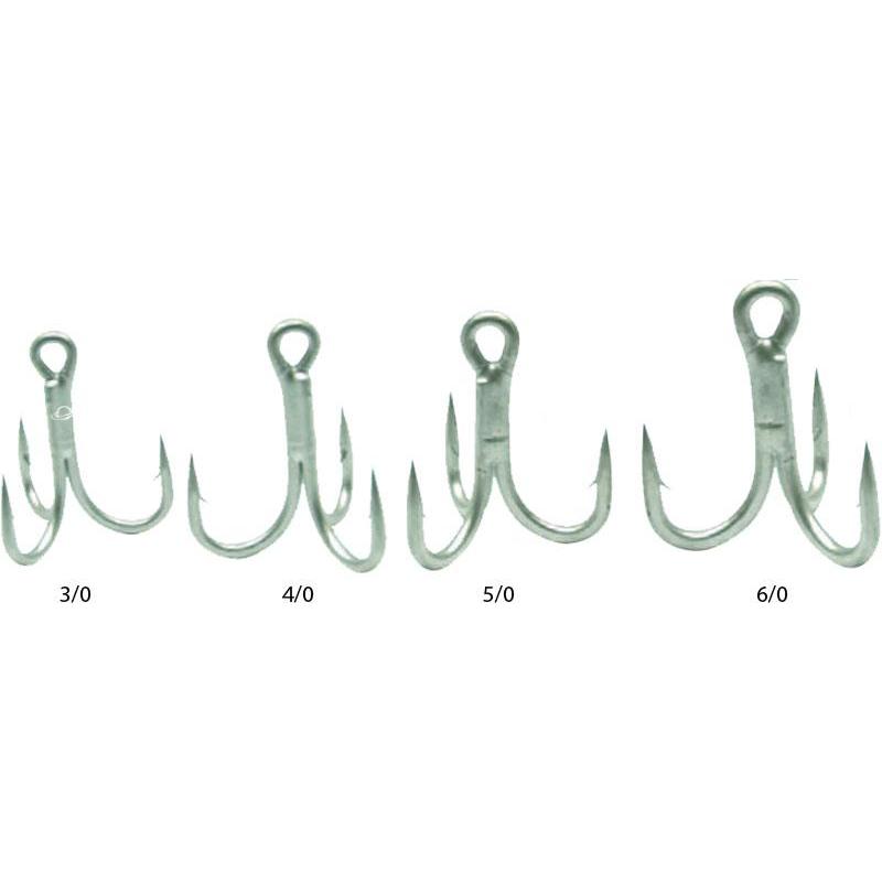 Essentiel pêche - Hamecon Triple Silure Technipêche Mega Strong Triple x - PAR 4 - 4 - N°6/0