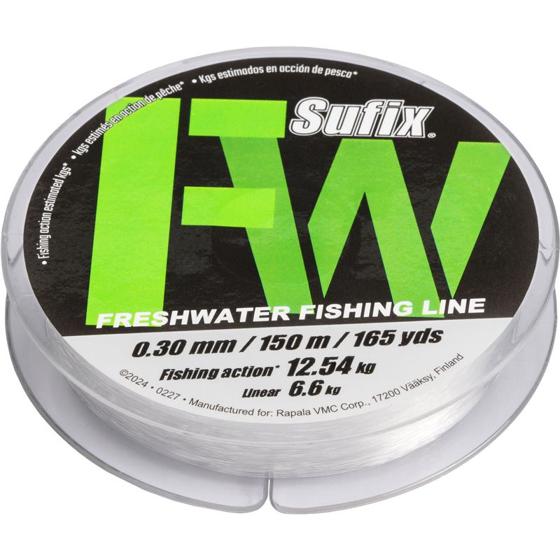 Pour vos sorties - Nylon Sufix FW Mono - 300M - Clear - 20/100 - 3.2 - 300