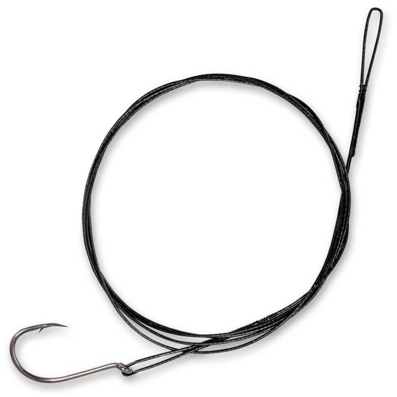 Essentiel pêche - BAS de Ligne Acier Zebco Trophy 1X7 Hameçon Simple - 1 - 15 - 50