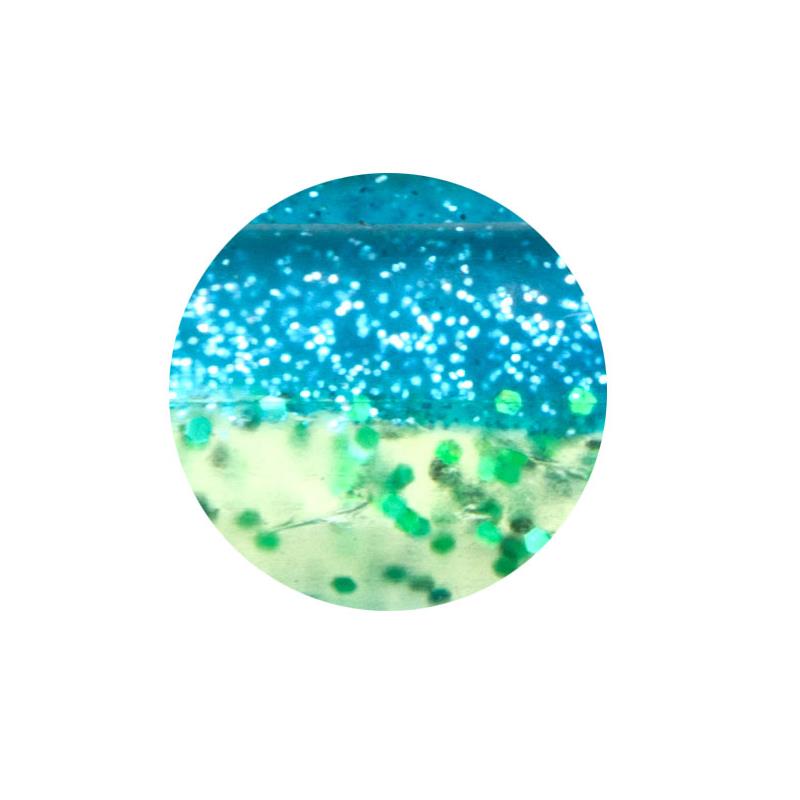 Pour vos sorties - Leurre Souple Armé Powerline GTS Monté 2.5 - 5CM - Bleu Ventre Vert Pailleté - 4 - 6 - 5