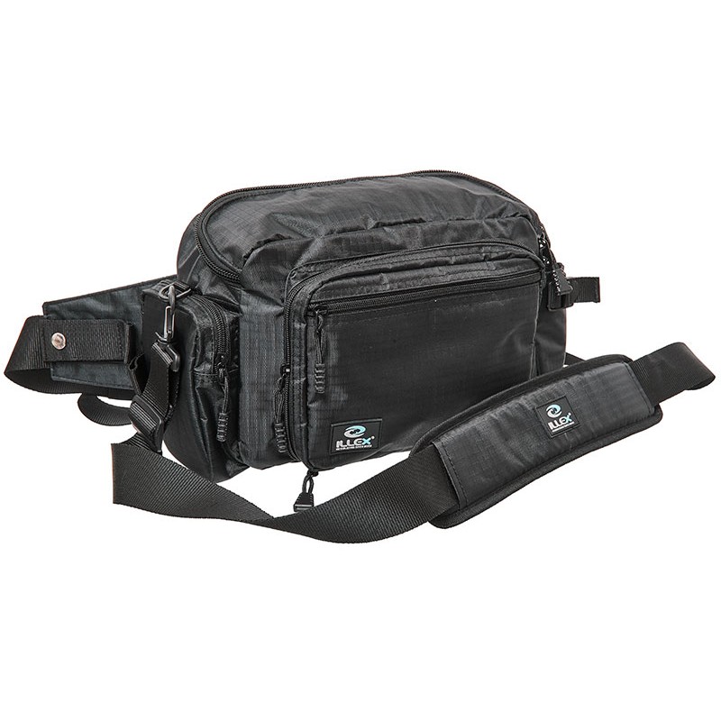 Pour vos sorties - Ceinture de Pêche Illex FAT HIP BAG - Noir - 39 x 22 x 26