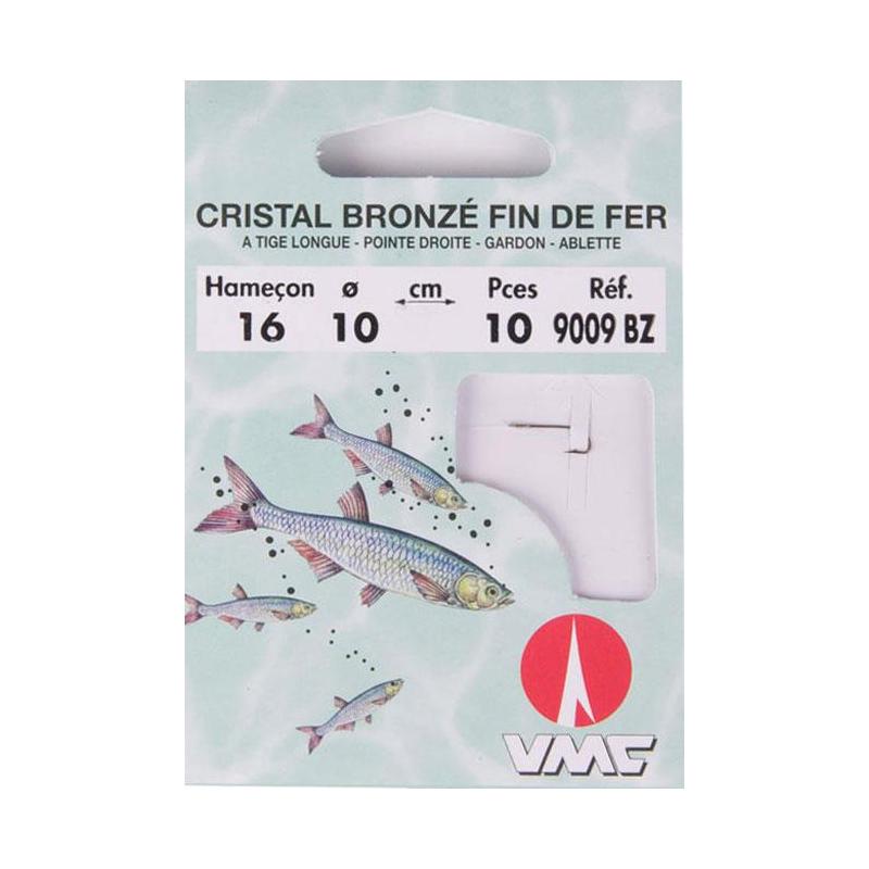 Choix du pêcheur - Hamecon Monte Coup VMC Cristal Bronze FIN de FER - PAR 10 - 10 - 10/100 - N°16 - 35