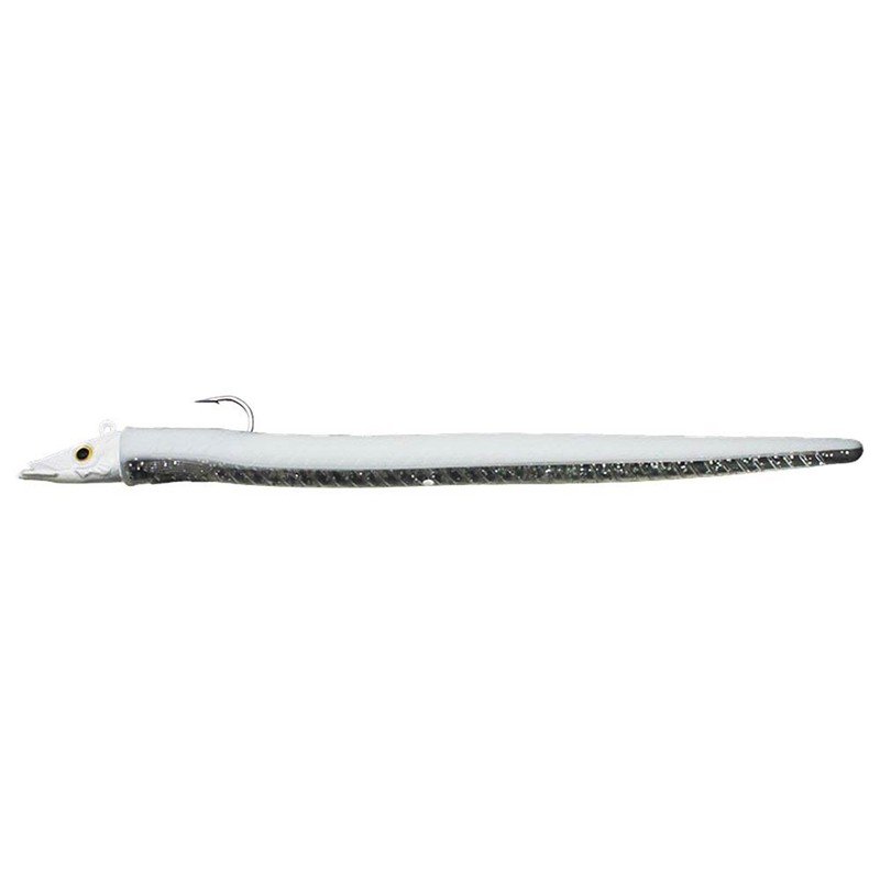 Pour vos sorties - Leurre Souple Armé Flashmer Snak EEL - 13.5CM - Blanc - 1 - N°1 - 13.5 - 12