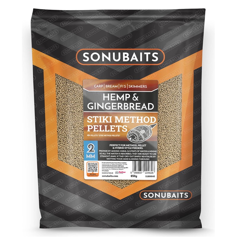 Pour vos sorties - Pellet Sonubaits Stiki Method Pellets Hemp & Gingerbread - 2 - 650