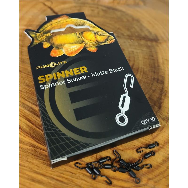 Choix du pêcheur - Émérillon Agrafe PRO Elite Baits Spinner Swivel - Noir - 10