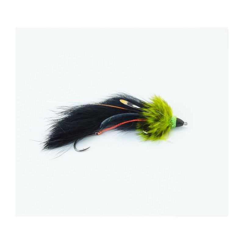 Pour vos sorties - Mouche Spécial Carnassier TOF Cone Head Articulee - Noir - 1 - N°8